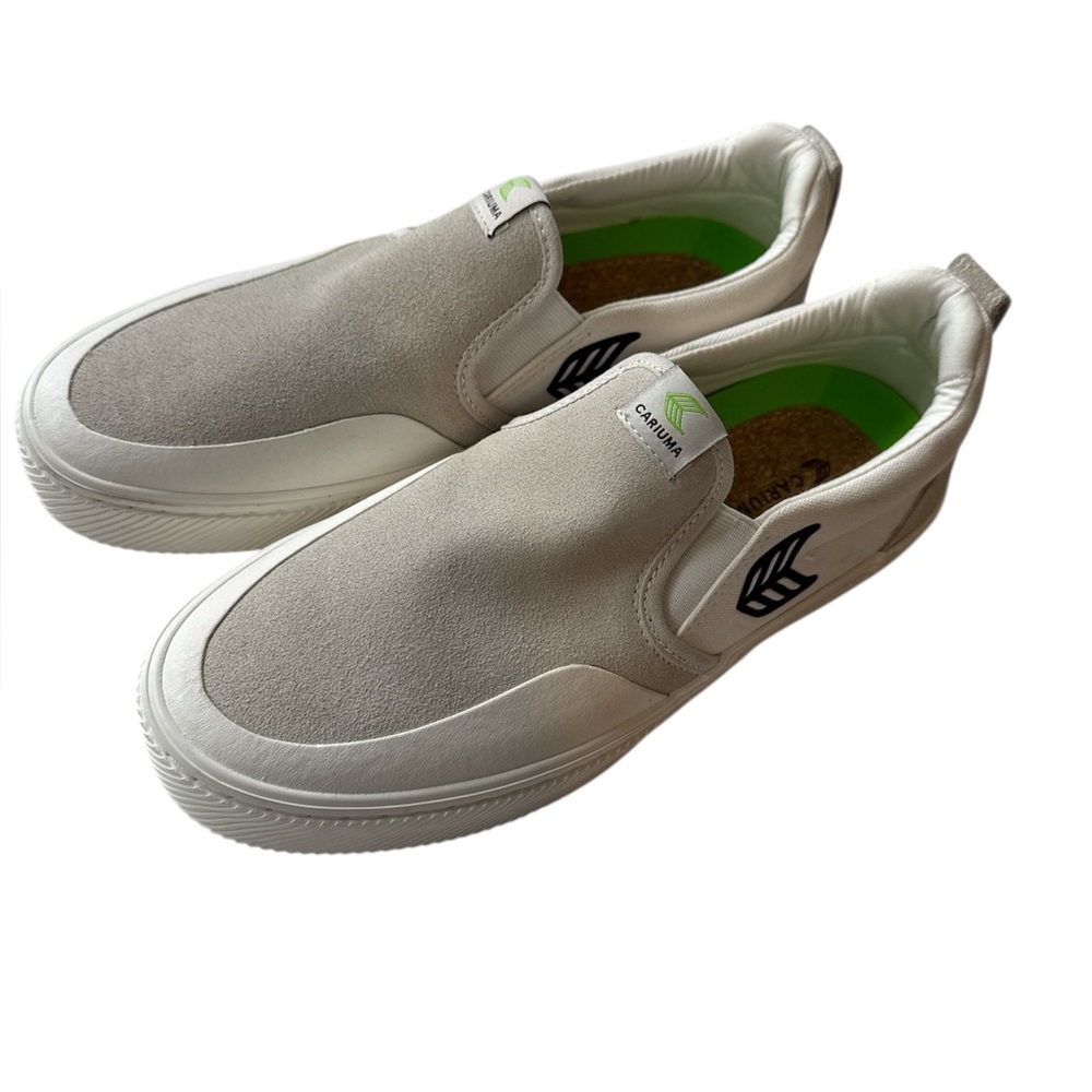 Cariuma slip on PRO skate off white canvas suede sneaker New Men’s 8 Women’s 9.5 - Picture 4 of 10